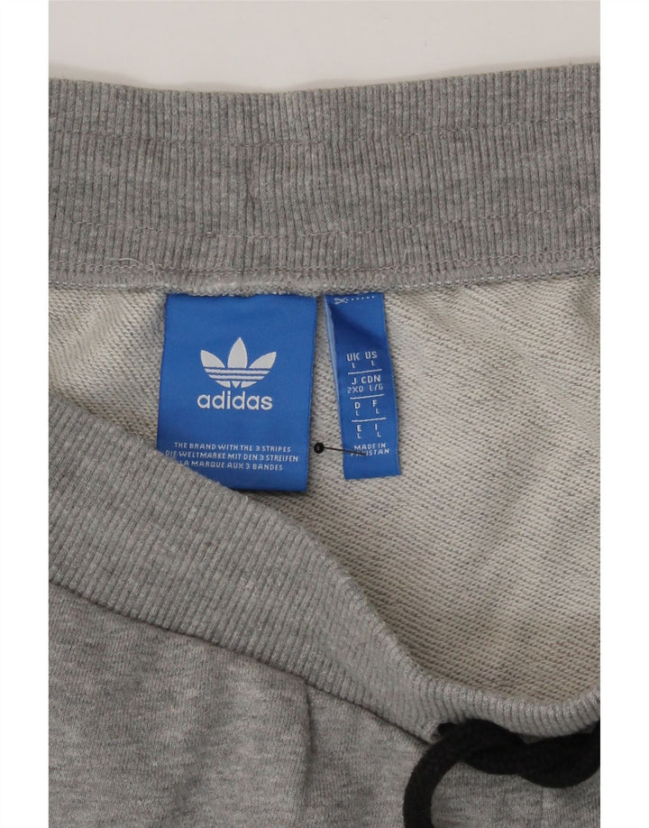 Adidas Sportsshorts til mænd, store, grå flækkede