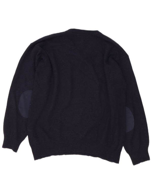 Brooksfield Herre V-hals sweater IT 58 3XL Navy Blue