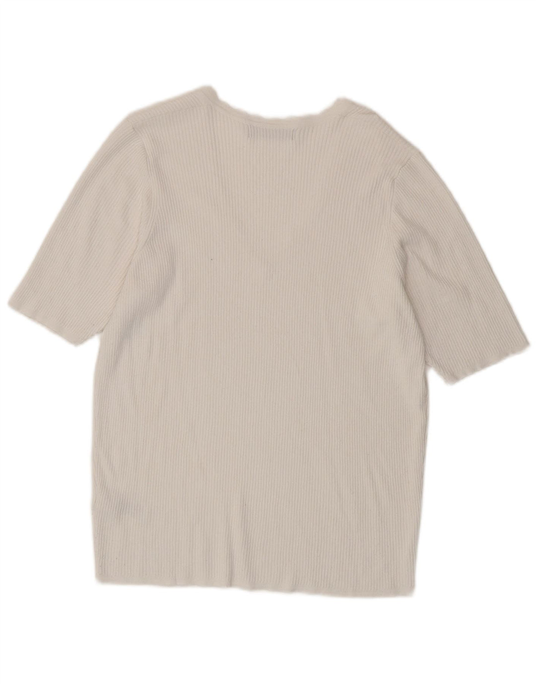 Marks & Spencer T-shirt top til kvinder DK 14 Stor hvid viskose