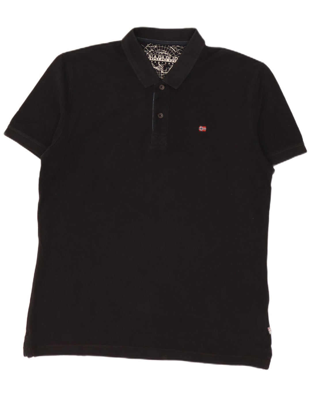 Napapijri Herre poloshirt Stor sort bomuld