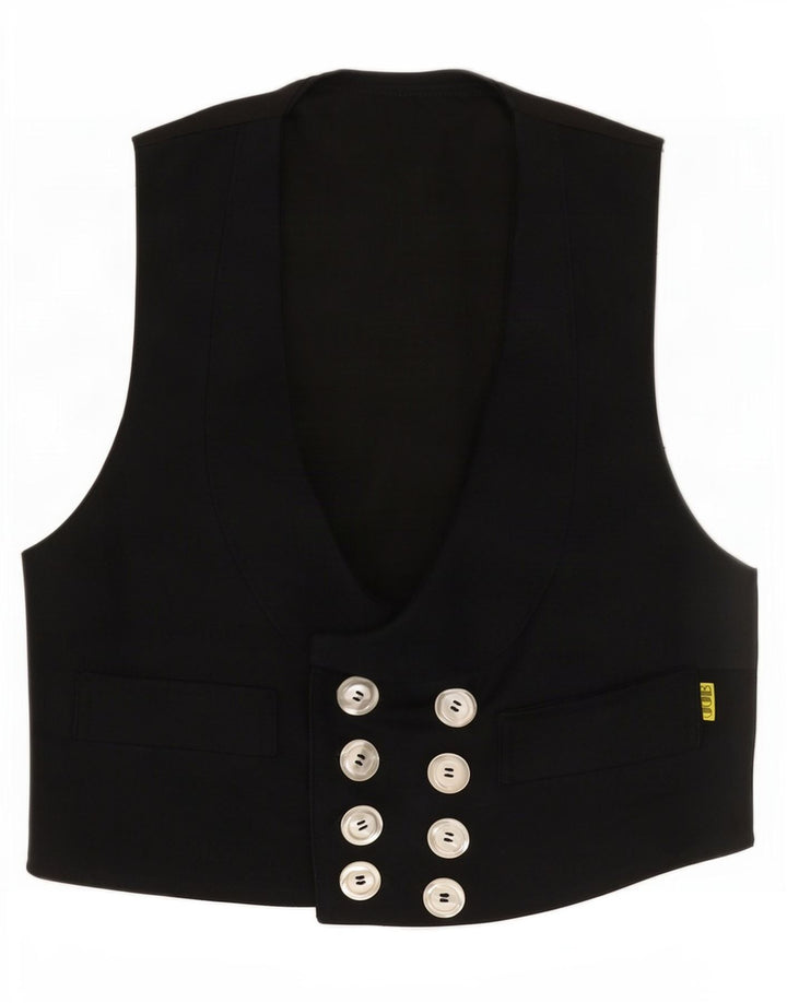 Vintage damevest EU 44 XL Sort
