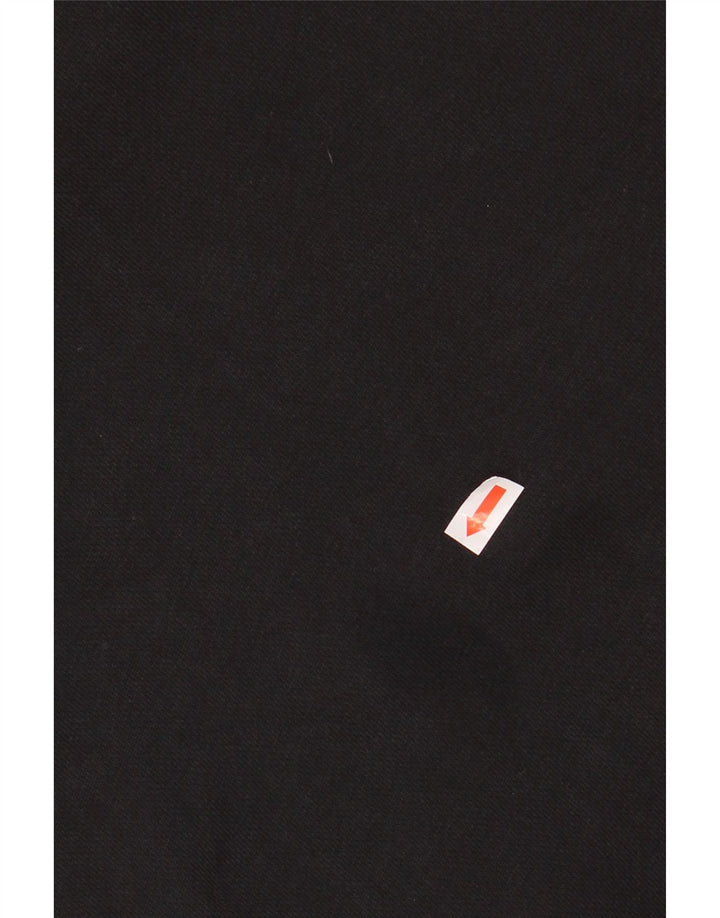 ADIDAS Oversized Crop hættetrøje til kvinder UK 6 XS Sort bomuld