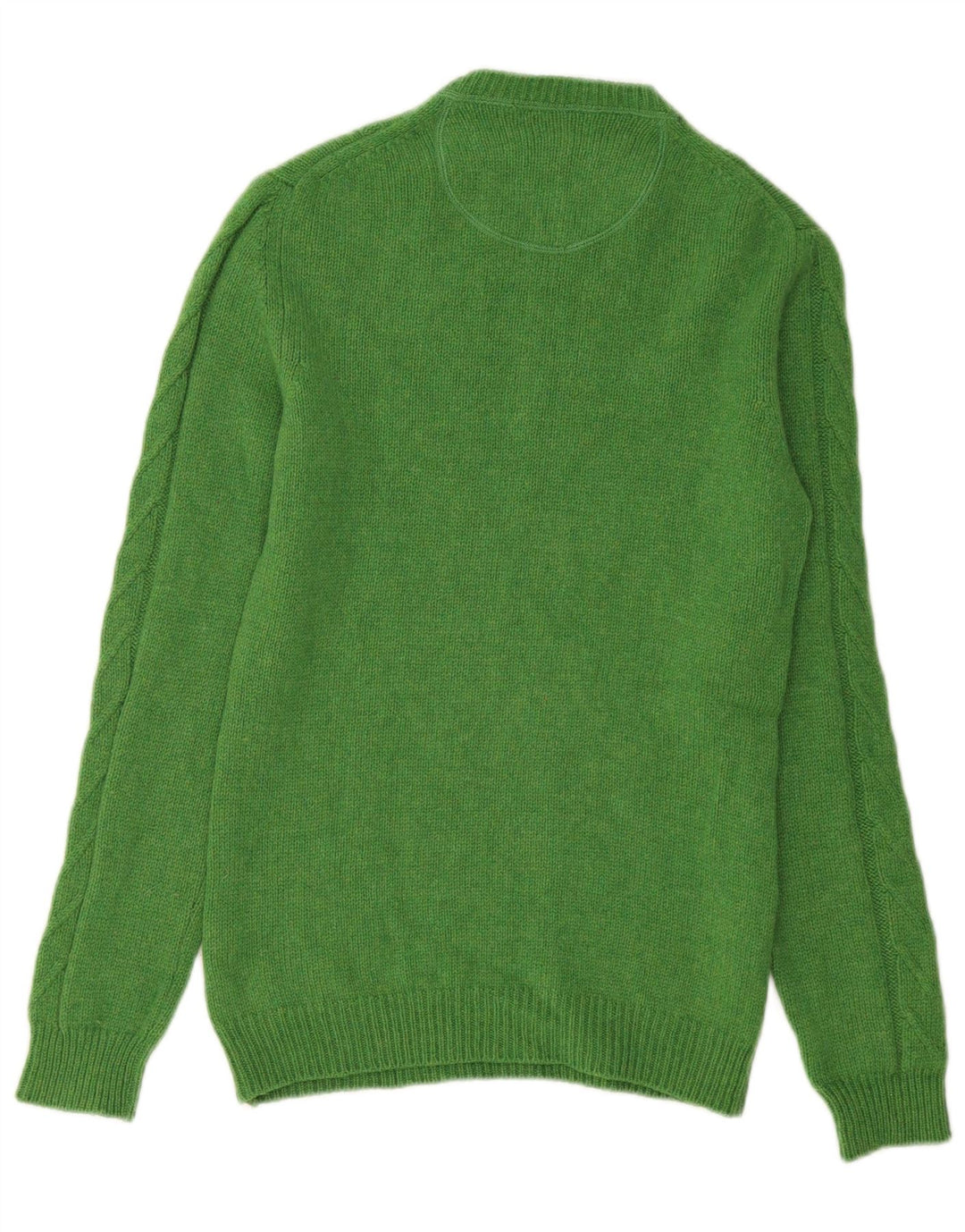 Z.HINCHLIFFE Dame sweater med rund hals EU 42 Stor grøn lammeuld