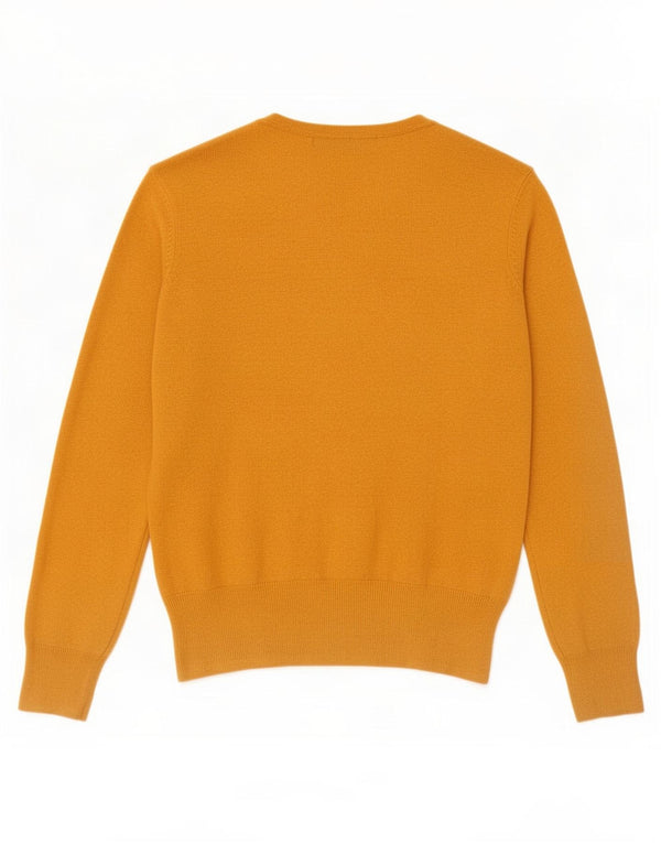 Marks & Spencer Womens Cardigan Sweater UK 8 Small Yellow Viscose