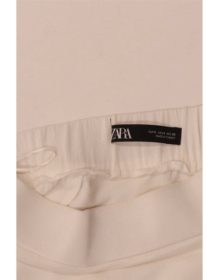 Zara Midi-nederdel med høj talje, lille W26, hvid