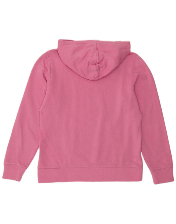 Champion Dame Grafisk Hoodie Jumper UK 14 Large Pink