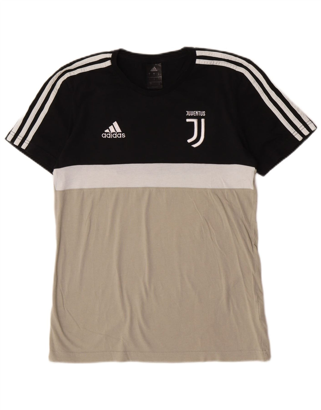Adidas Juventus grafisk T-shirt top til mænd, lille flerfarvet farveblok