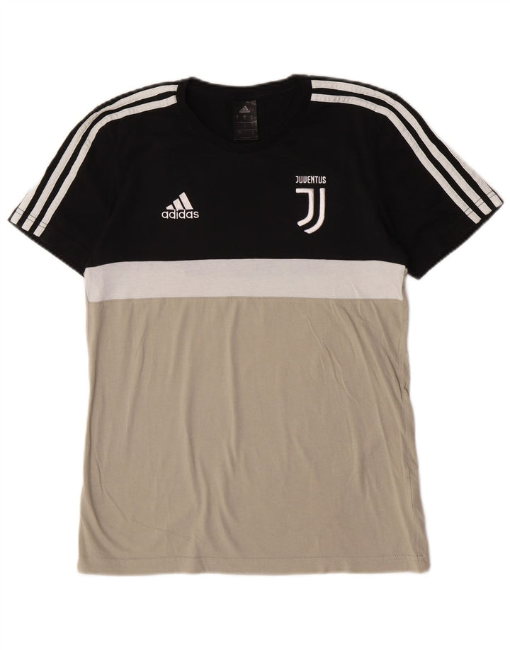 Adidas Juventus grafisk T-shirt top til mænd, lille flerfarvet farveblok
