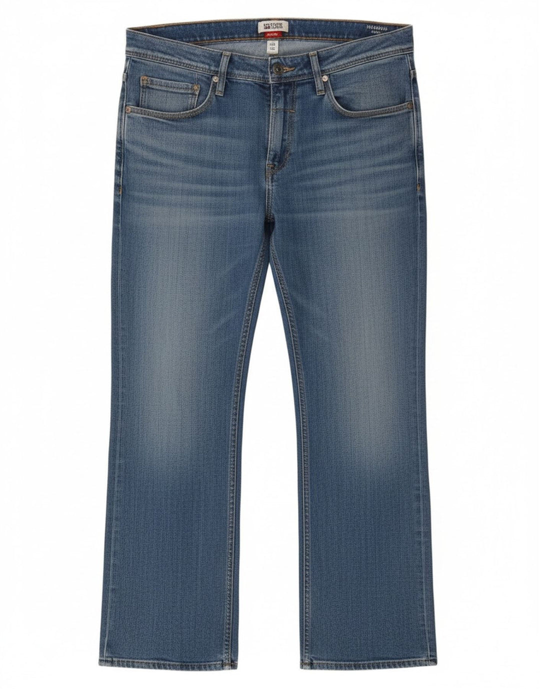 Tommy Hilfiger Herre Cropped Bootcut Jeans W34 L26 Blå Bomuld