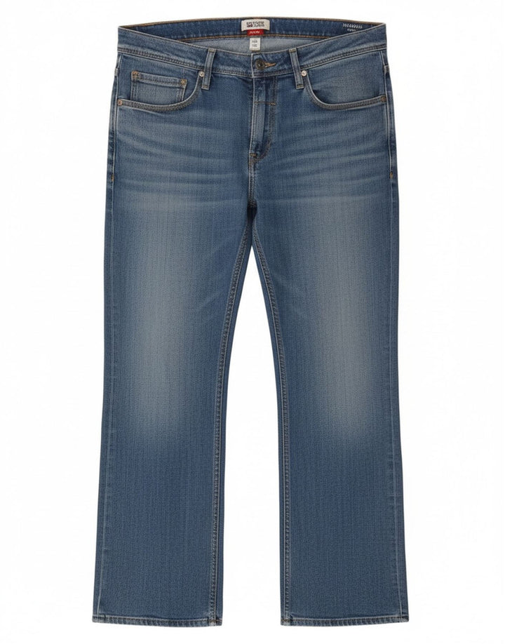 Tommy Hilfiger Herre Cropped Bootcut Jeans W34 L26 Blå Bomuld