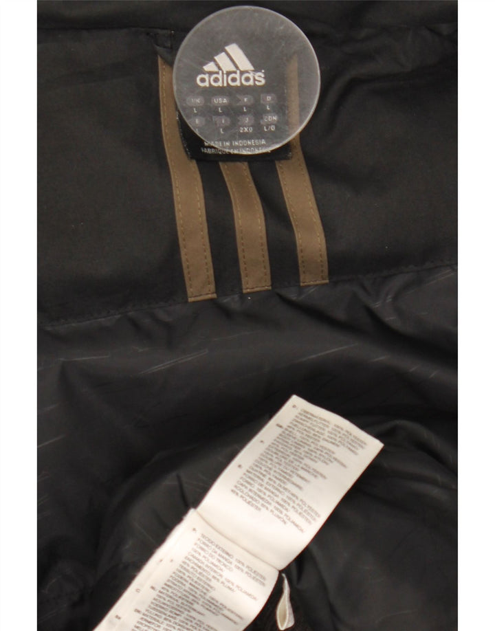 Adidas Herre Bomber Jacket UK 40 Large Black Polyester
