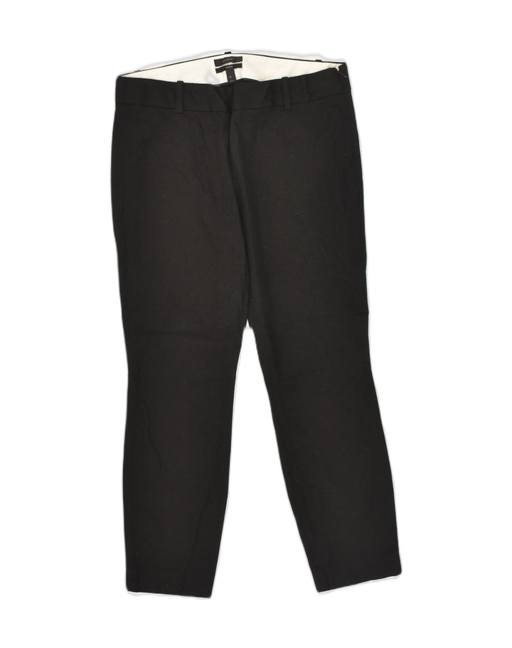 J. CREW Womens Slim Suit Trousers US 6 Medium W30 L26 Black Cotton | Vintage J. Crew | Thrift | Second-Hand J. Crew | Used Clothing | Messina Hembry 