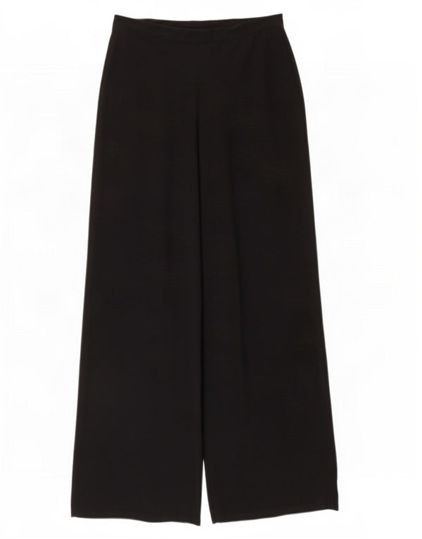 Zara Womens Wide Leg Casual Trousers Large W30 L29 Black Polyester