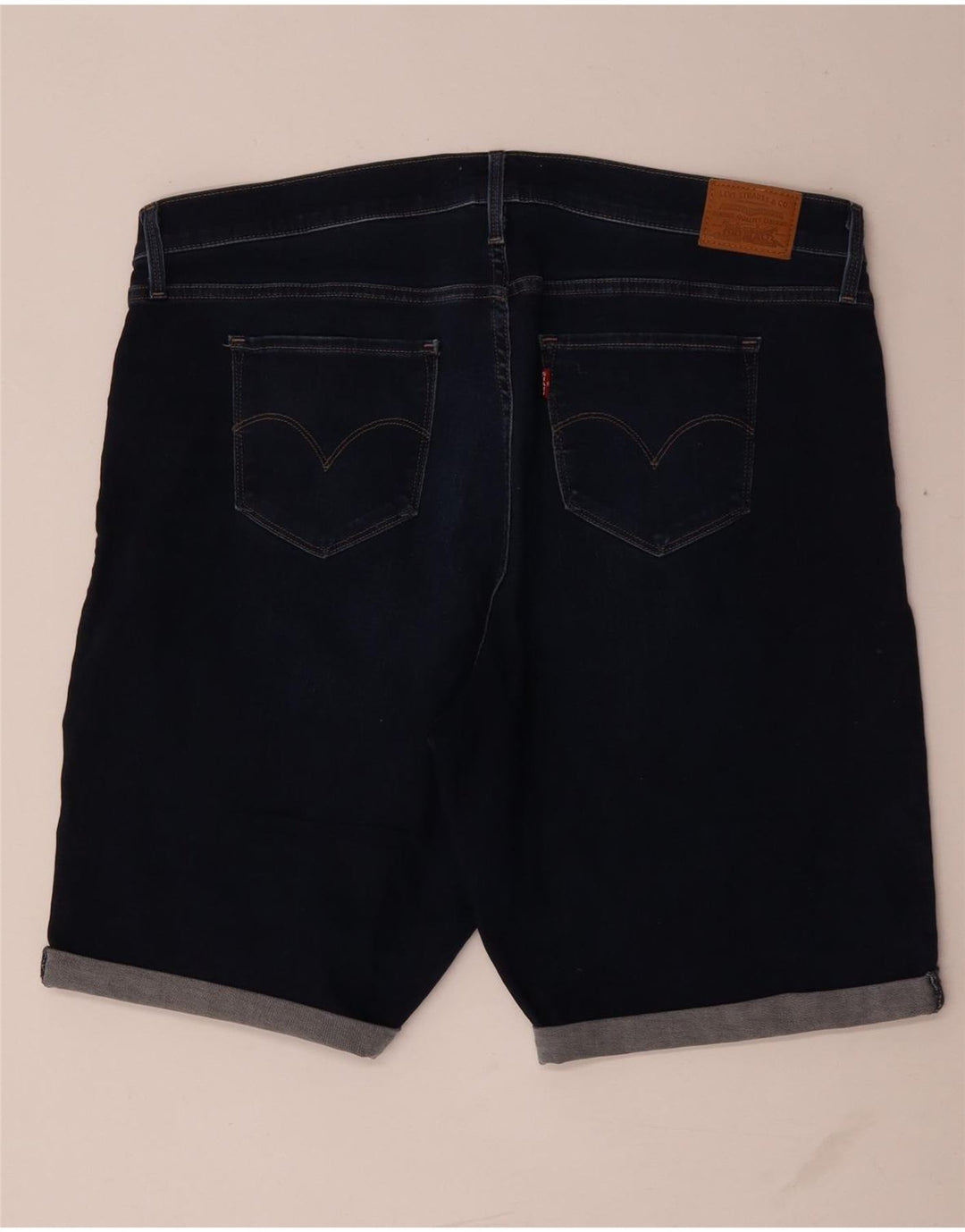 Levi's Dame Bermuda Denim Shorts US 18 2XL W40 Blå Bomuld