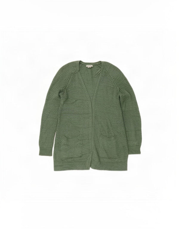 Fat Face Womens Open Cardigan Sweater UK 8 Small Green Acryl