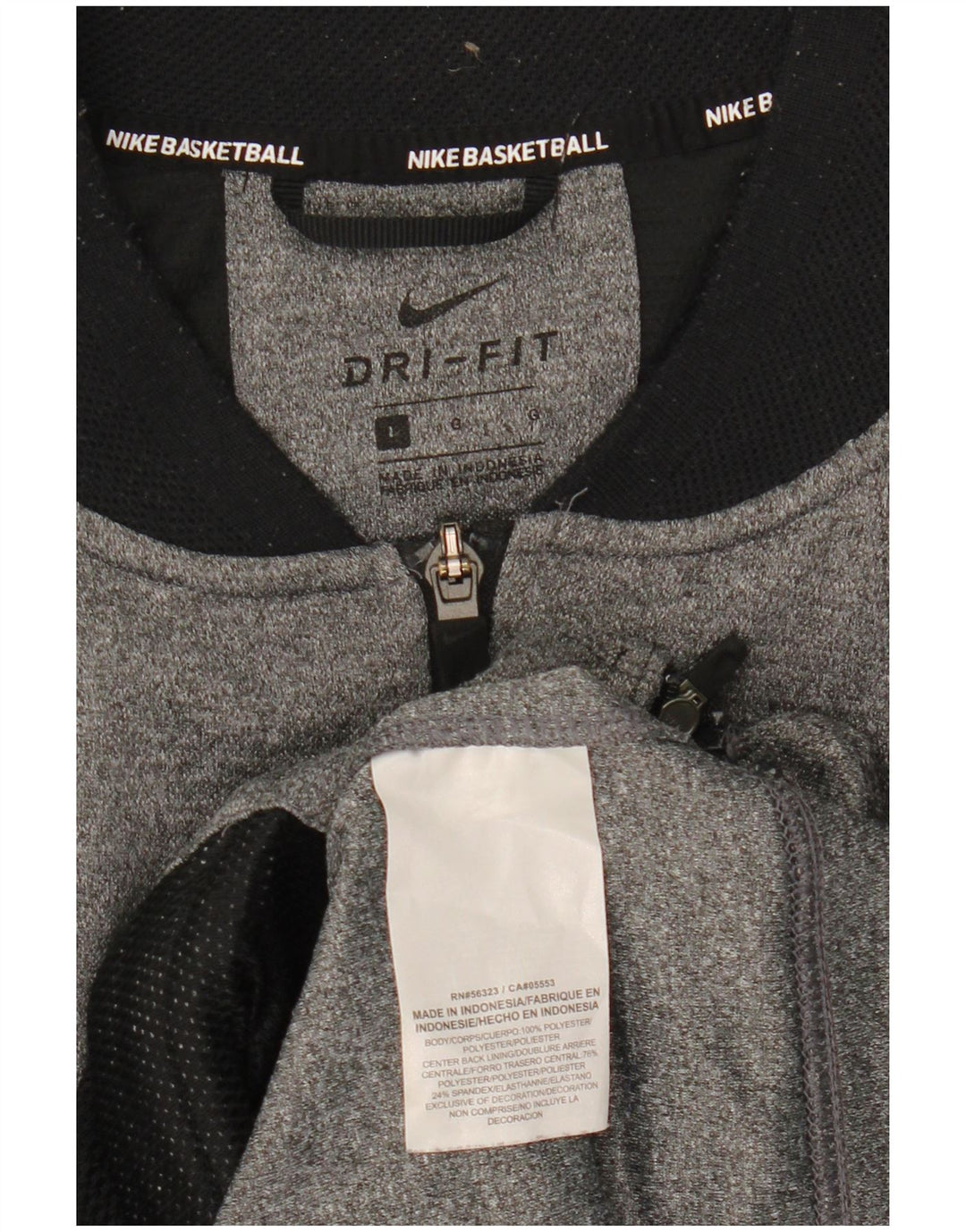 Nike Herre Dri Fit træningsdragt Topjakke Stor Grå Polyester