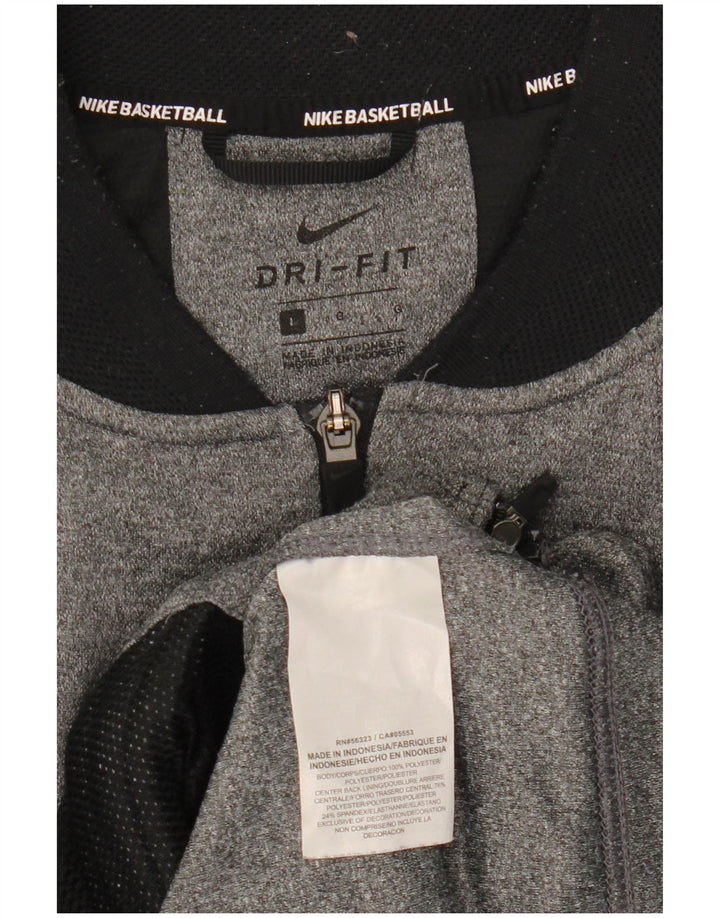 Nike Herre Dri Fit træningsdragt Topjakke Stor Grå Polyester