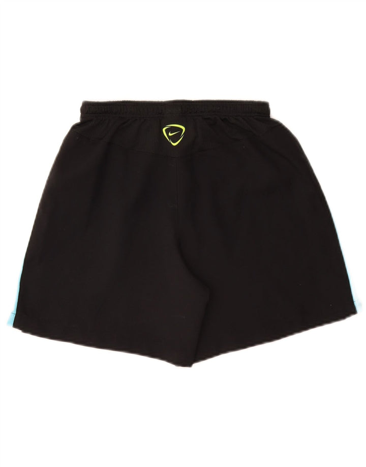 NIKE Boys Dri Fit Sport Shorts 8-9 Years Small Black Colourblock Polyester Vintage Nike and Second-Hand Nike from Messina Hembry 