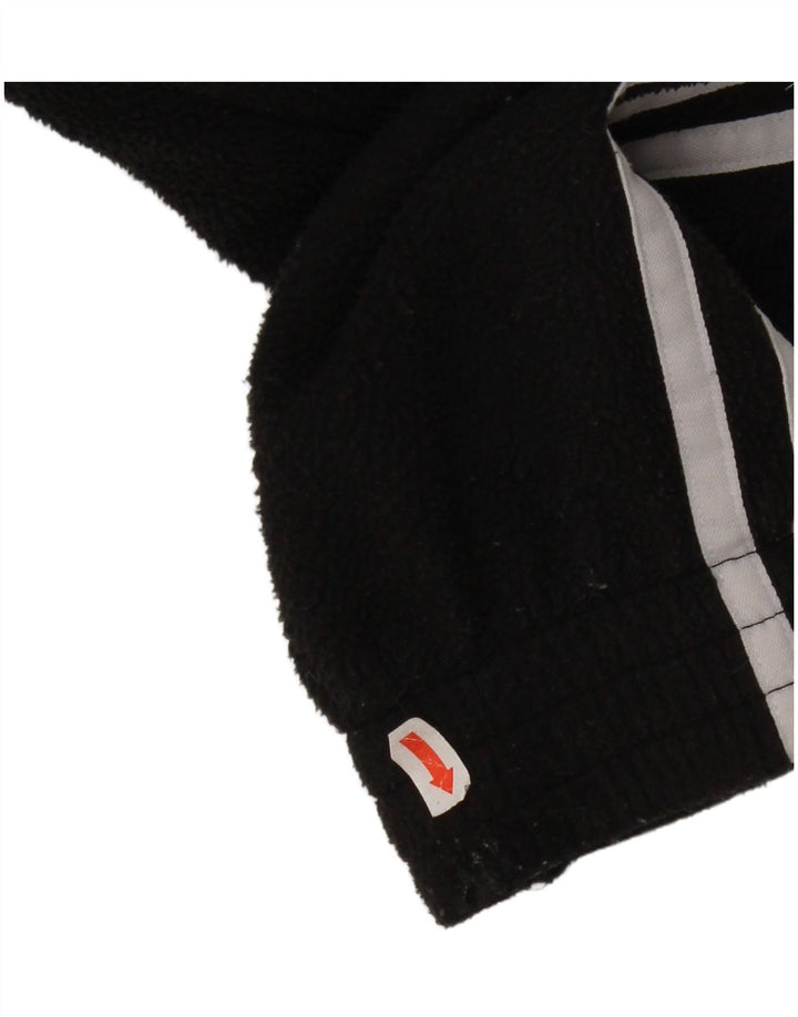 Adidas Dame Lynlås Oversized Fleece Jumper UK 12 Medium Sort Polyester