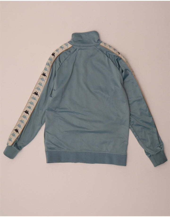 Kappa Herre grafisk træningsdragt Topjakke Medium Blue Colourblock Polyester