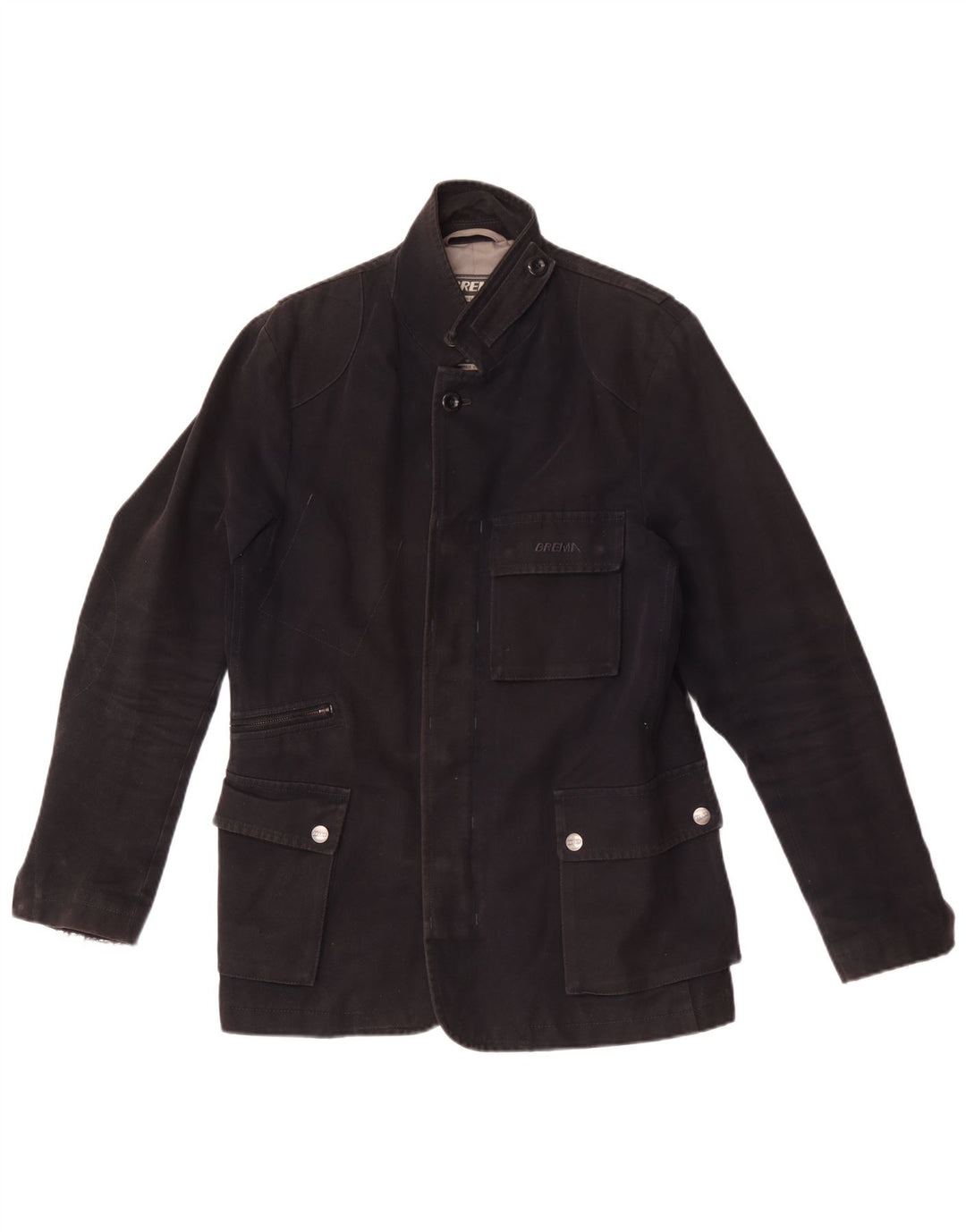 Brema Herre Utility Jacket IT 46 Lille sort bomuld