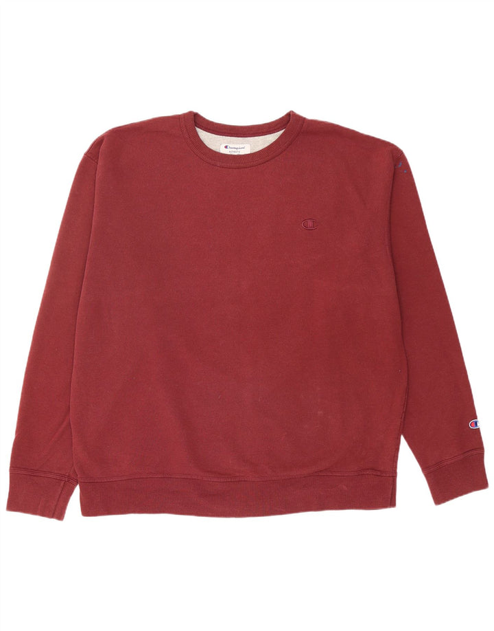 CHAMPION Mens Sweatshirt Jumper XL Burgundy Cotton