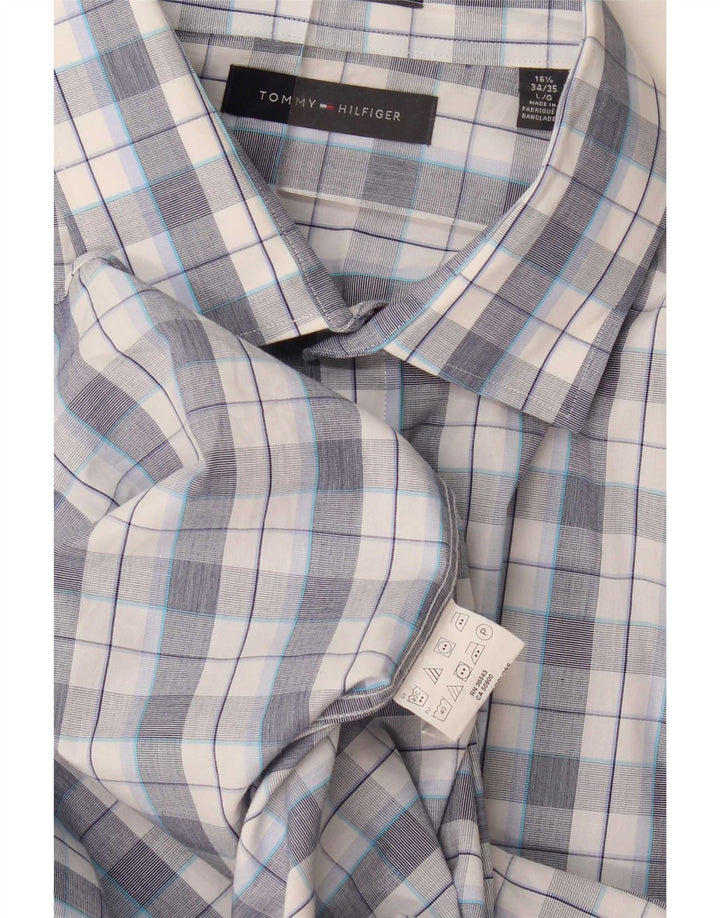 Tommy Hilfiger Herreskjorte str. 16 1/2 Large Blue Check