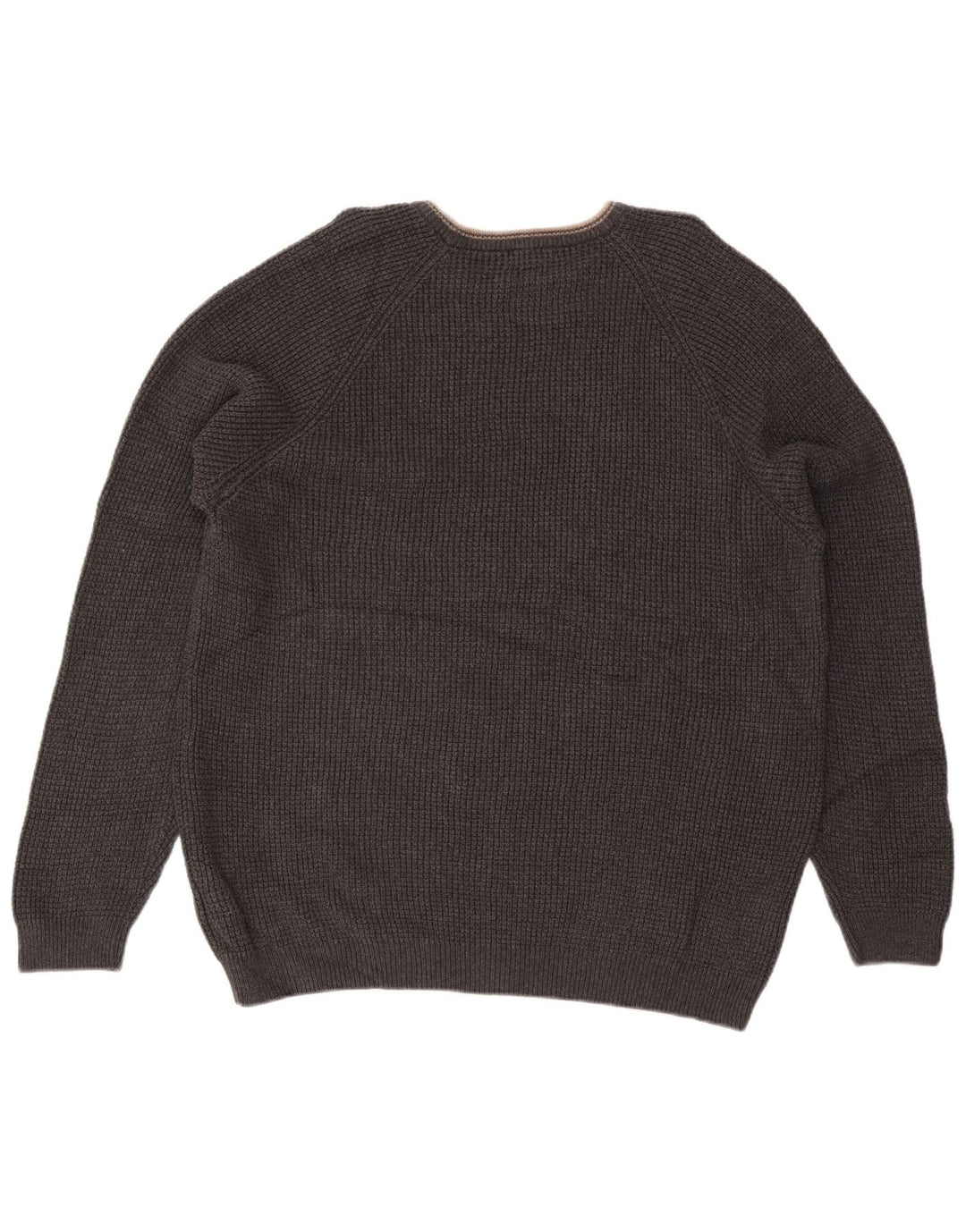 EDDIE BAUER Herre høj rund hals sweater 2XL grå bomuld