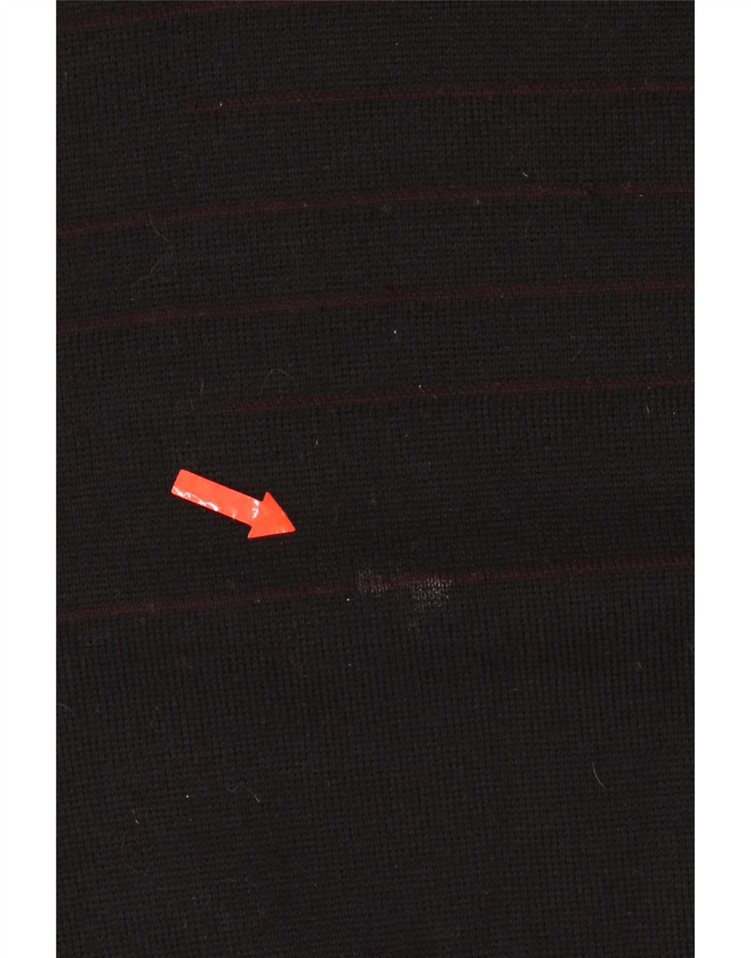 Marks & Spencer Herre V-hals sweater Stor sort stribet uld