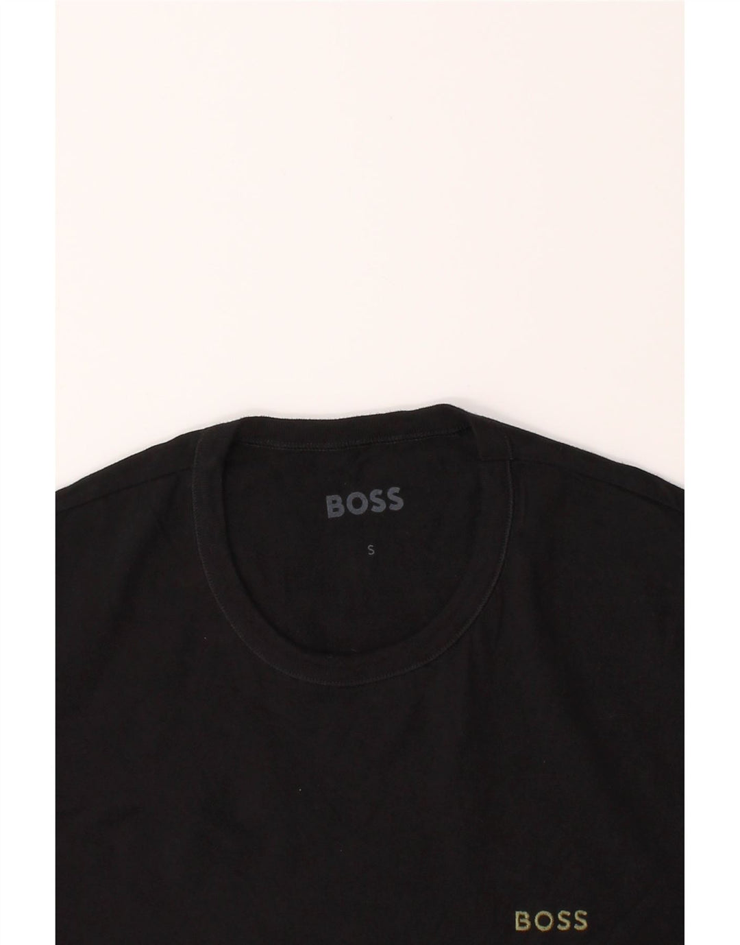 HUGO BOSS Mens T-Shirt Top Small Black Cotton Vintage Hugo Boss and Second-Hand Hugo Boss from Messina Hembry 