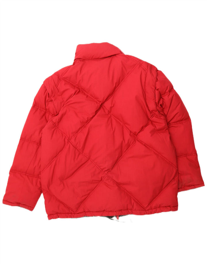 DIADORA Dame Loose Fit Vendbar polstret jakke UK 16 Large Red