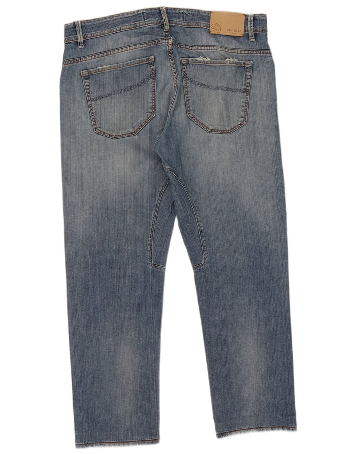 SIVIGLIA Straight jeans til mænd W36 L27 Blå