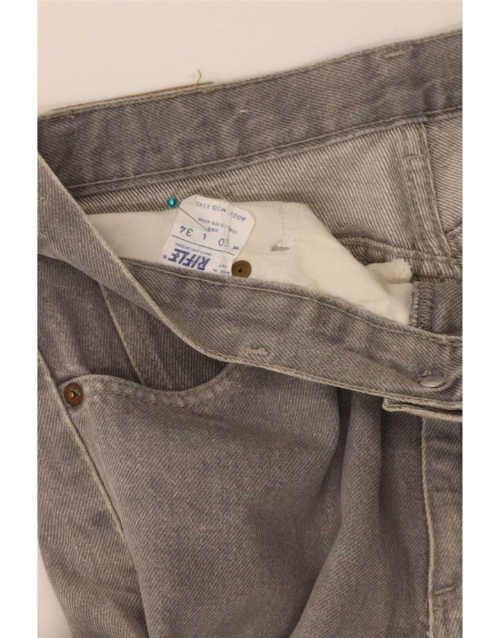 Rifle Herre Straight Jeans W30 L31 Grå Bomuld