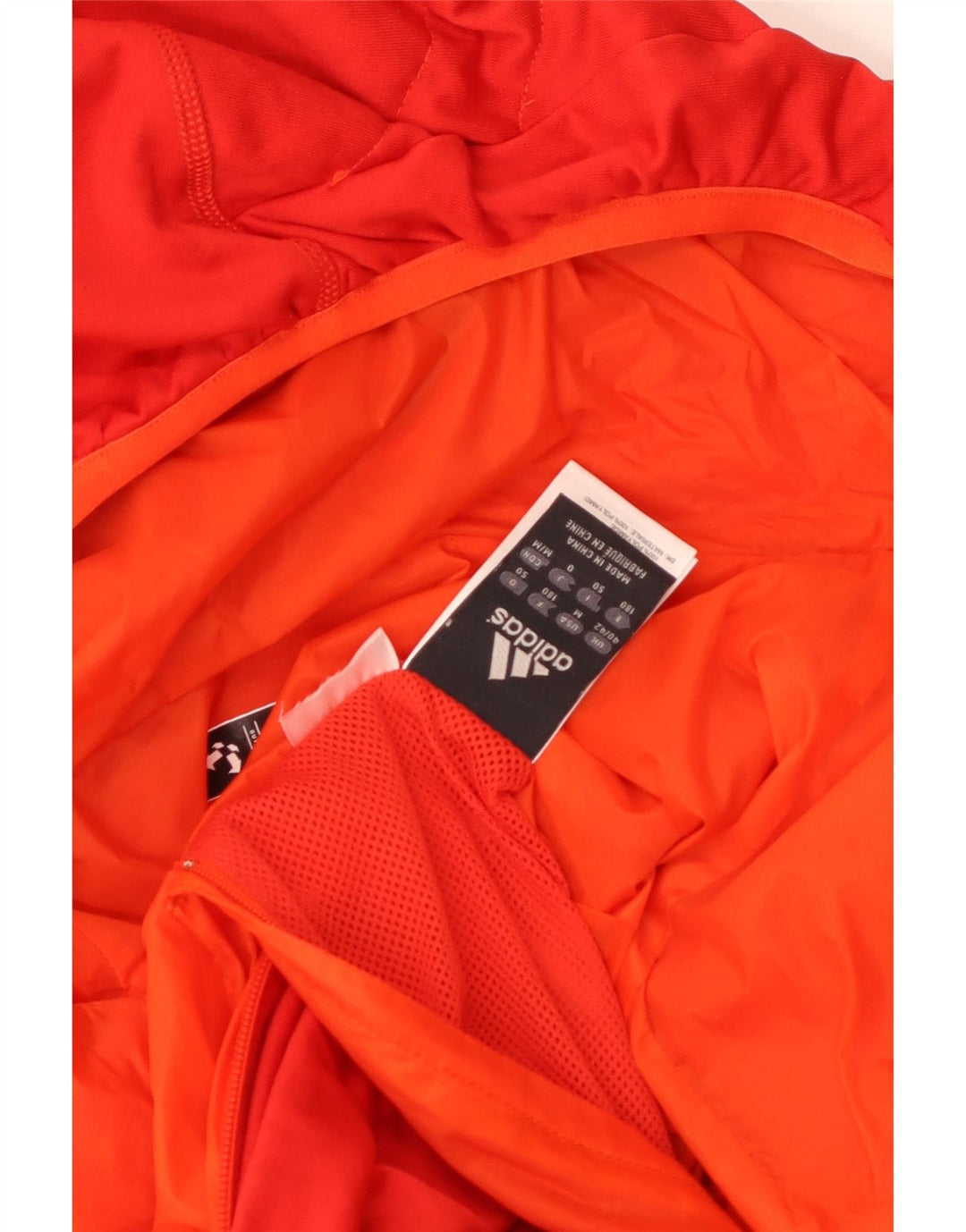 Adidas Herre Vendbar Hættejakke UK 40/42 Medium Orange Nylon
