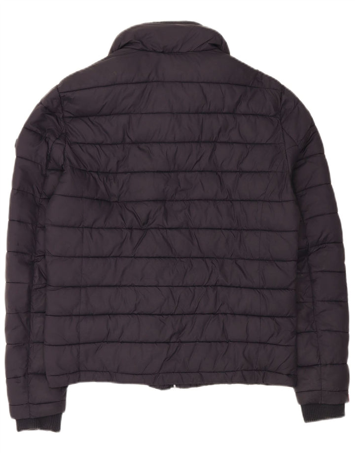 Superdry Polstret herrejakke UK 36 Lille marineblå nylon