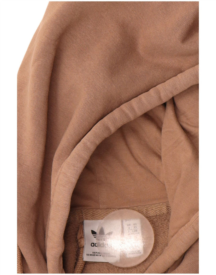 ADIDAS hættetrøje til kvinder UK 6 XS Brun bomuld