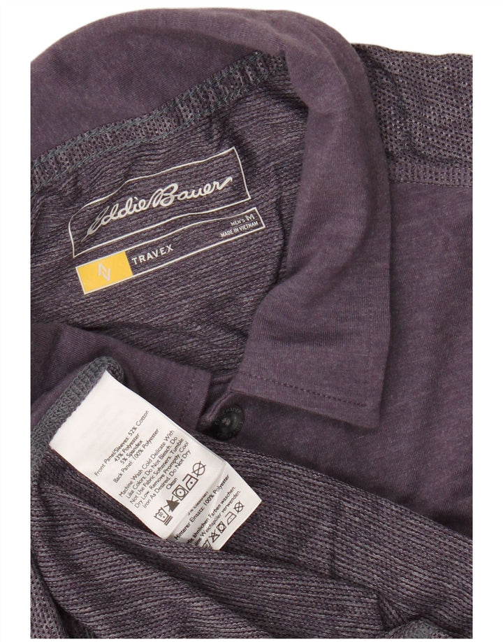 EDDIE BAUER Poloshirt til mænd Medium lilla bomuld
