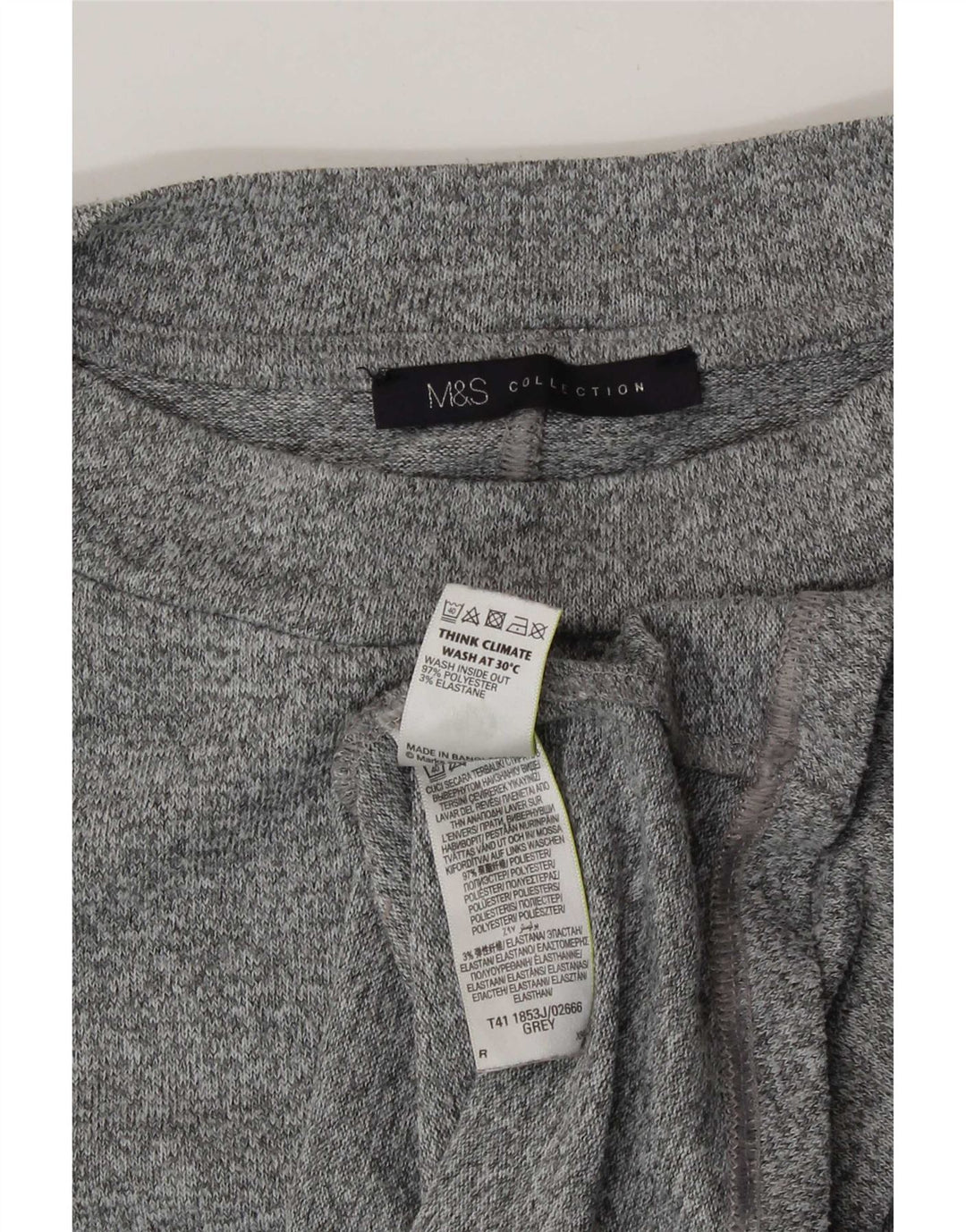 Marks & Spencer Damebluse Top UK 20 2XL Grå Flecked Polyester