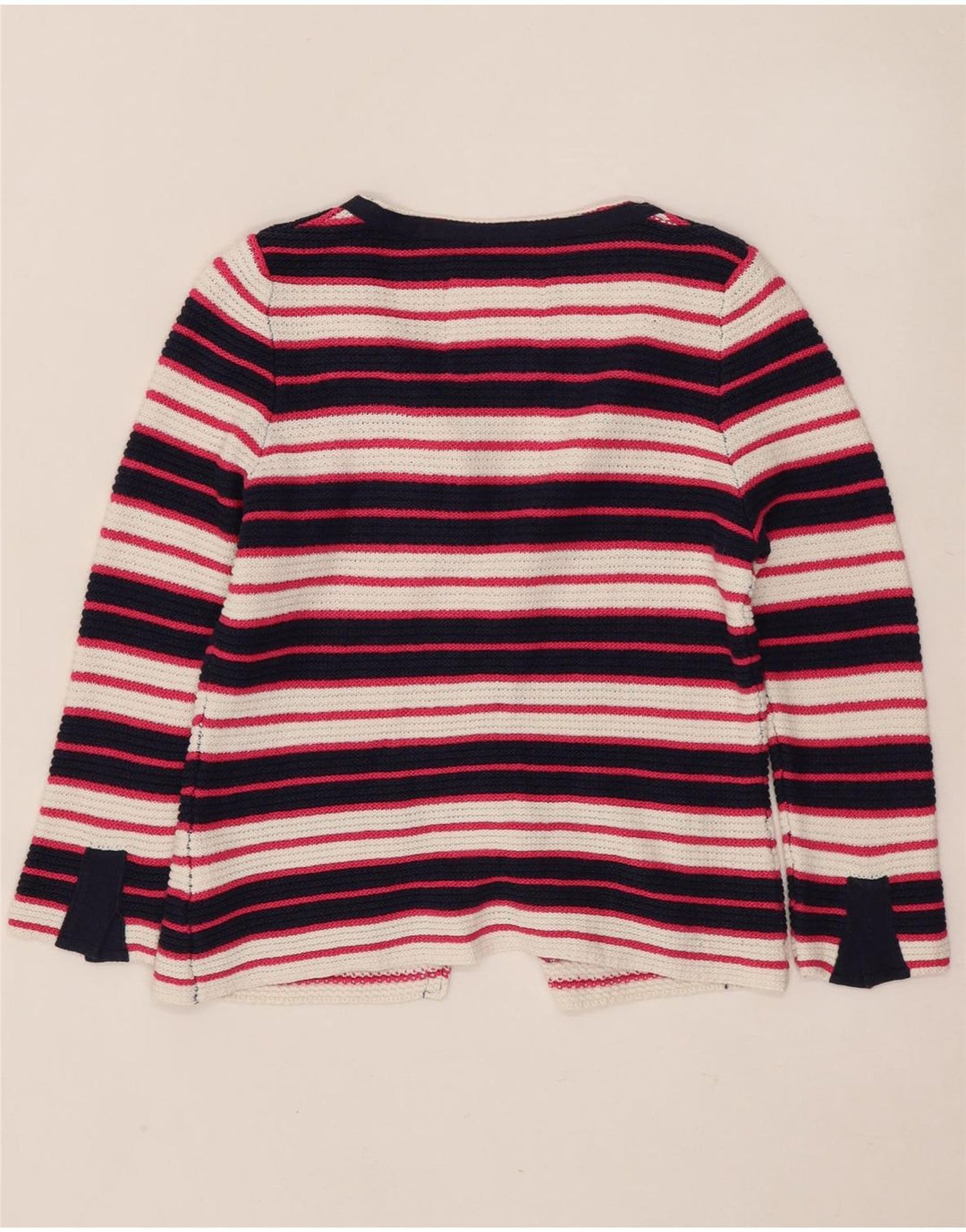 Playlife Dame Crop Grafisk Cardigan Sweater UK 14 Stor Flerfarvet
