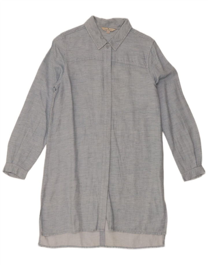 French Connection Dame skjortekjole UK 8 Small Blue Lyocell