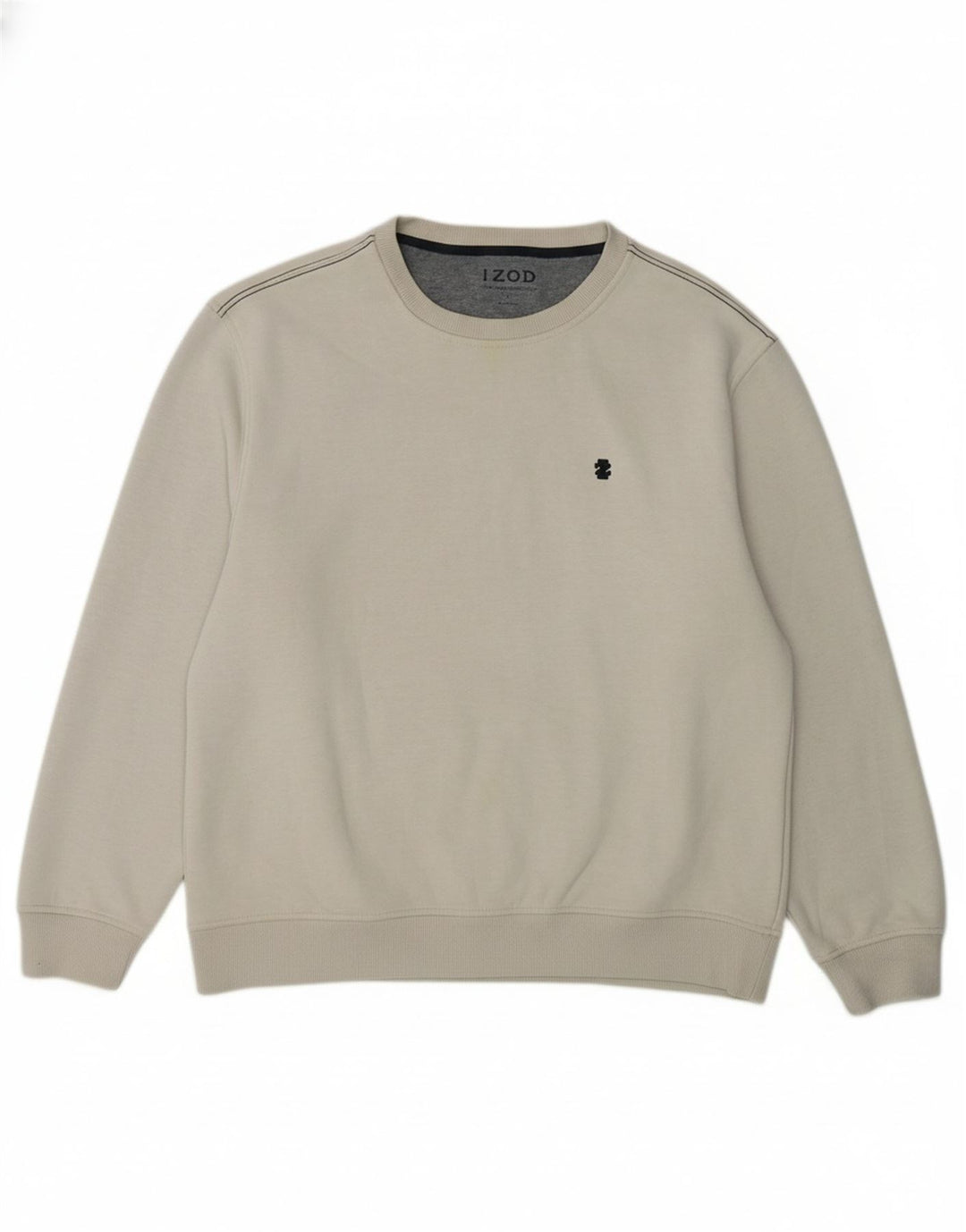 IZOD Mens Sweatshirt Jumper Large Grey Polyester