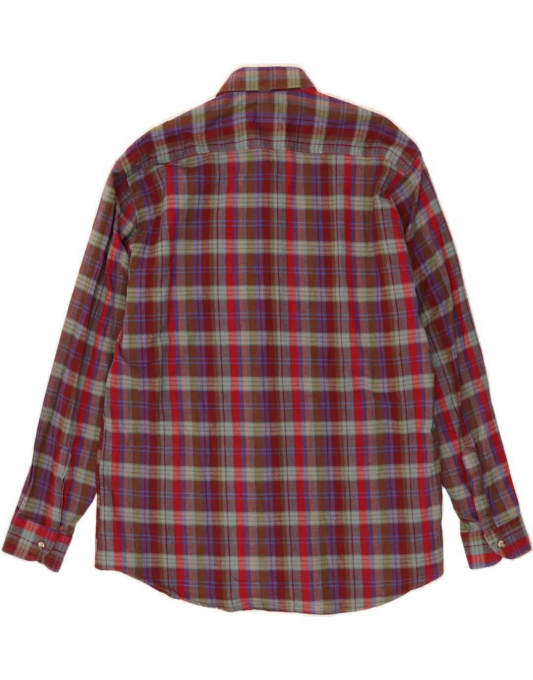 JINGLERS Mens Flannel Shirt Size 41/42 Large Red Check Cotton Vintage Jinglers and Second-Hand Jinglers from Messina Hembry 