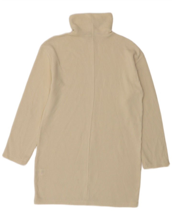 Zara Dame Jumper Dress UK 10 Small Beige Polyester