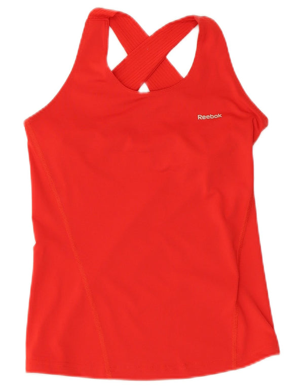 Reebok Damevest Top UK 4 XS Rød Polyester
