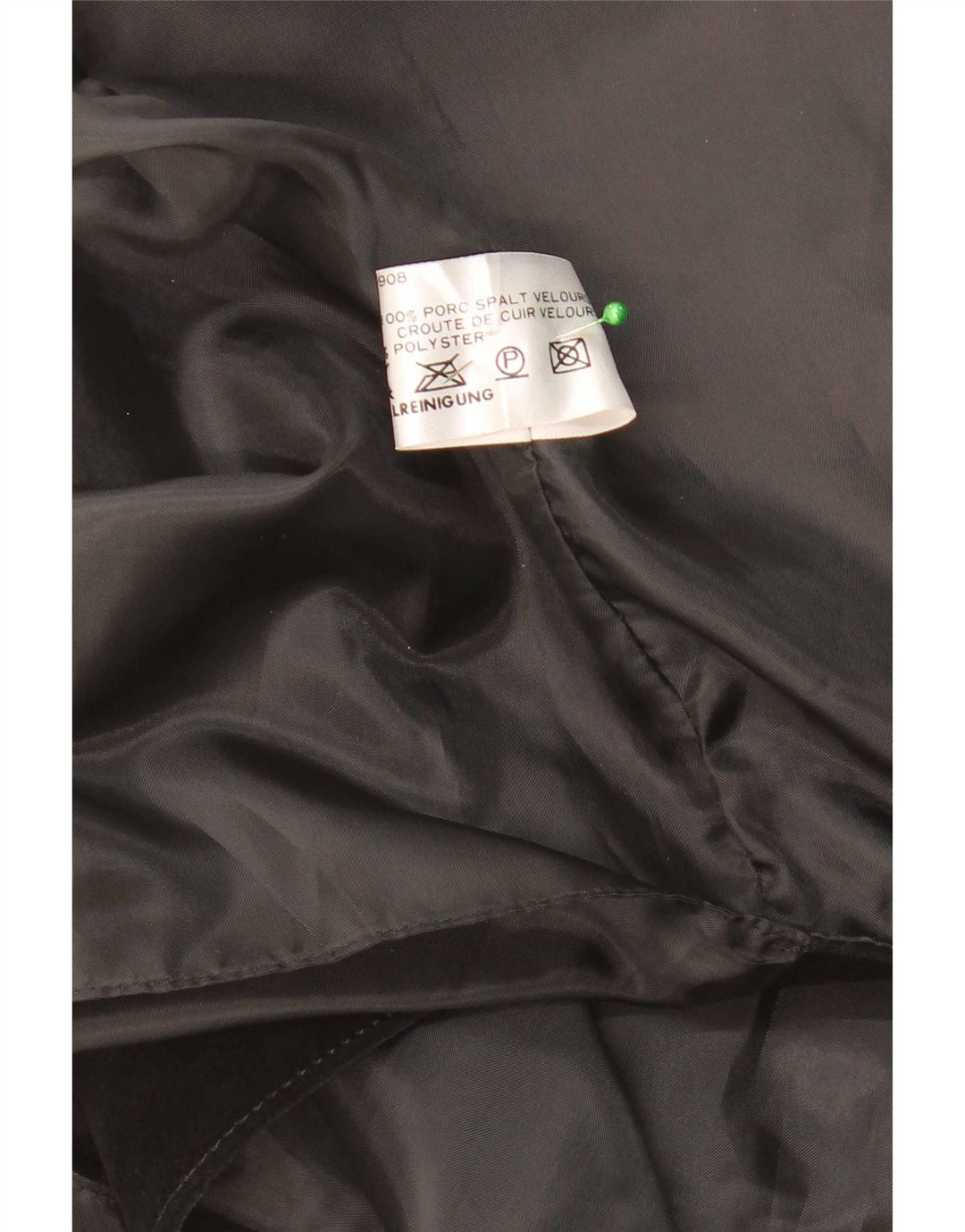 Vintage herre ruskind vest Stor sort ruskind