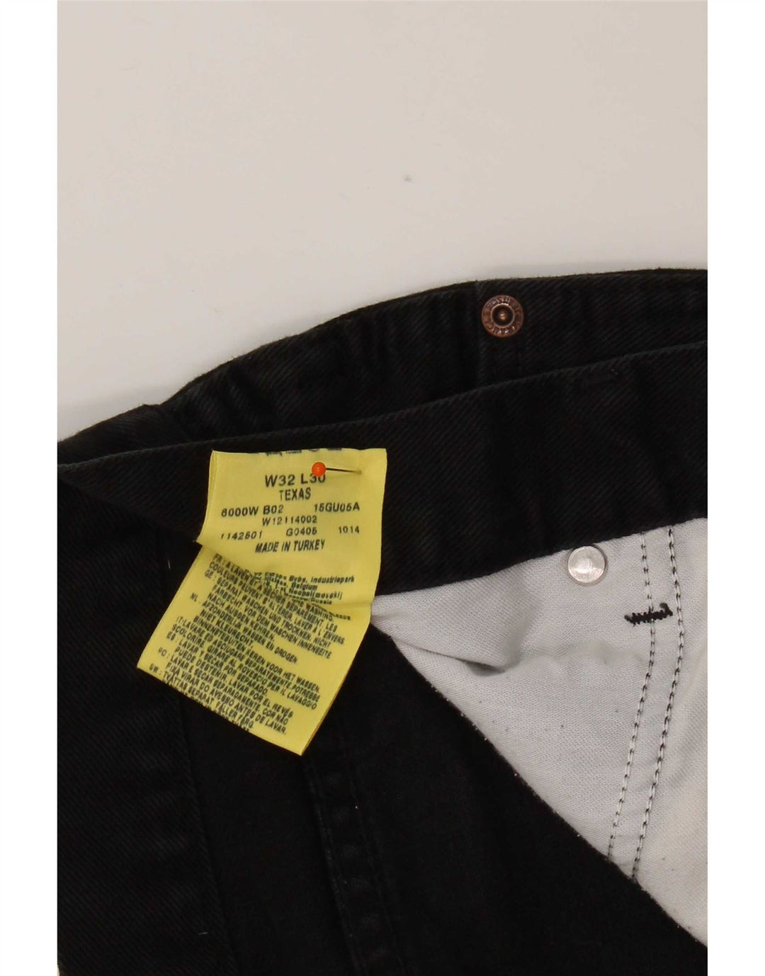 Wrangler Herre Texas Straight Jeans W32 L30 Sort Bomuld