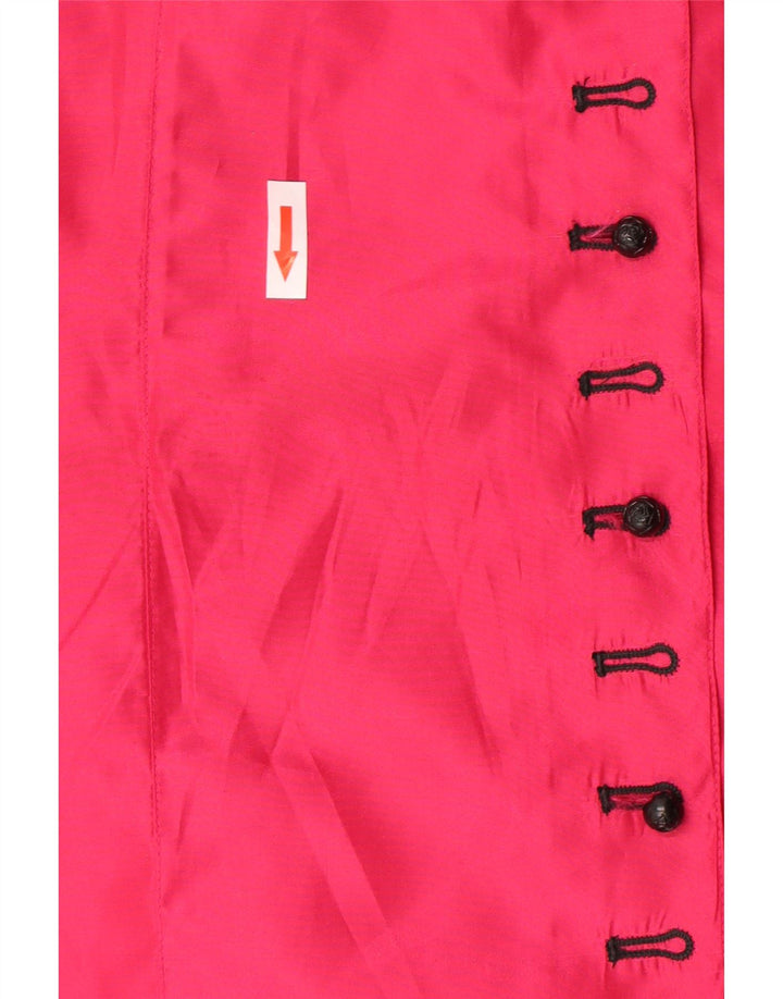Lutz Teutloff Dameskjortebluse UK 14 Stor Pink Polyester