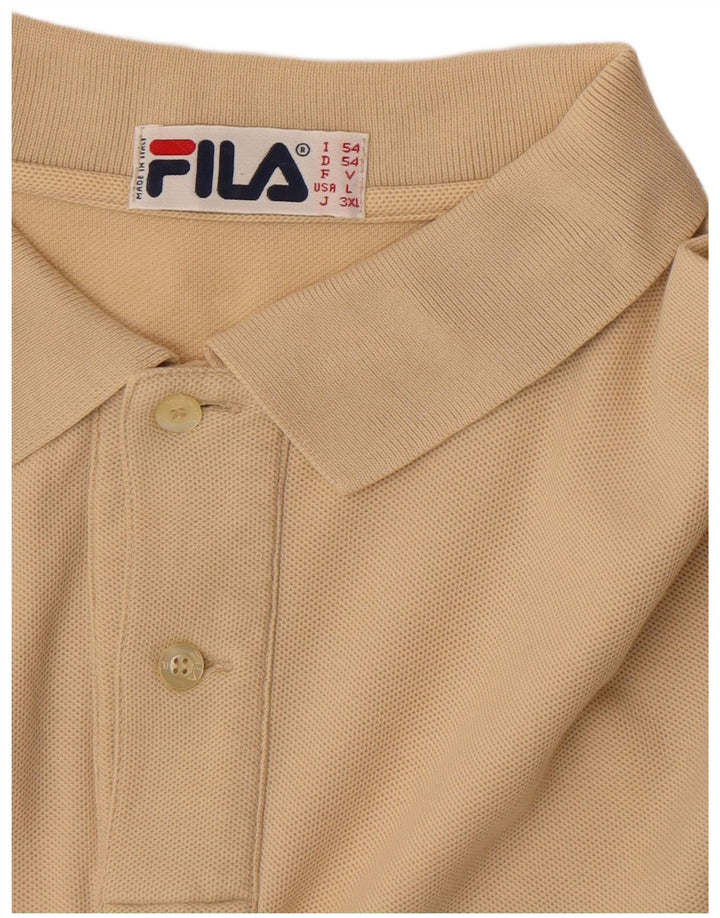 Fila Langærmet Polo Shirt til mænd IT 54 XL Beige