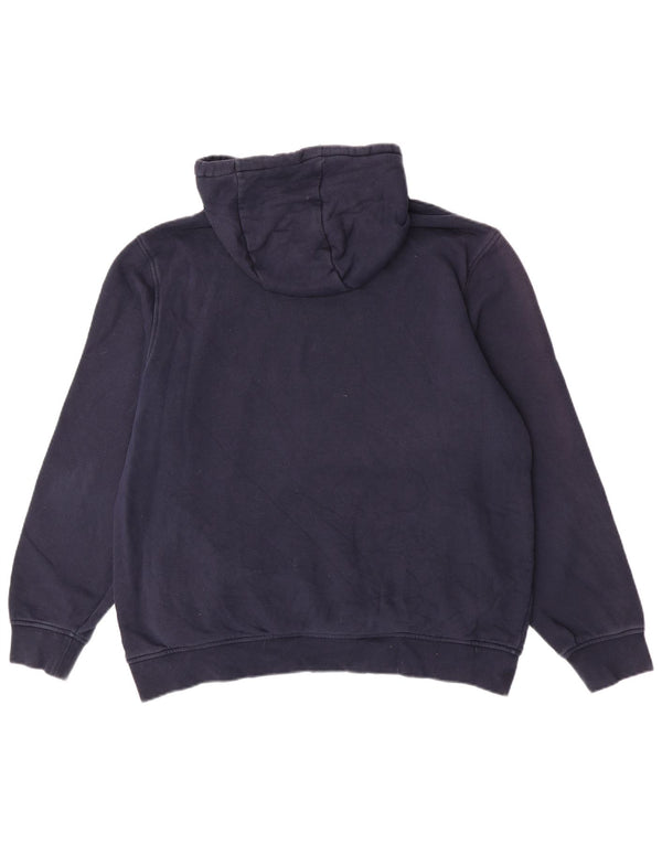 Lacoste Herre Classic Fit Hættetrøje Jumper Størrelse 7 2XL Marineblå Bomuld