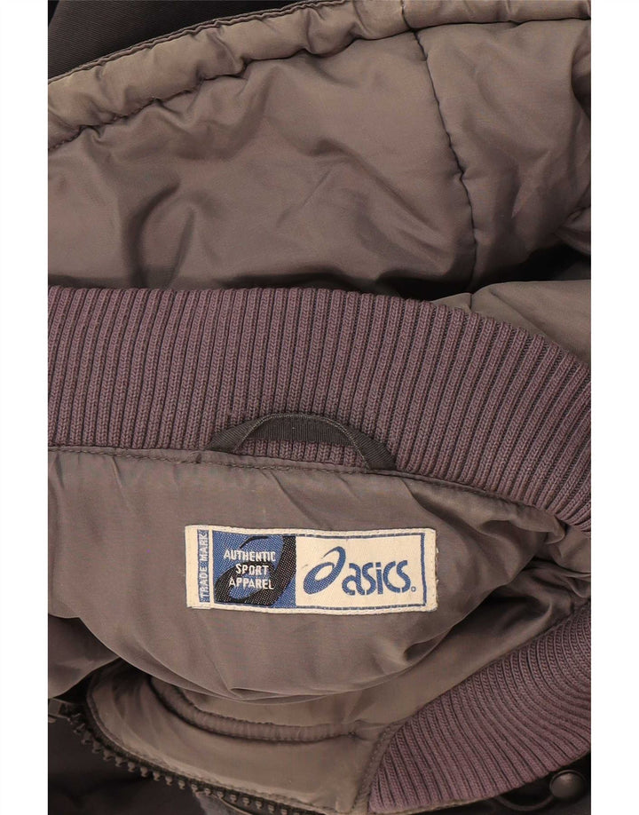 Asics Herre Hooded Parka Jacket UK 40 Large Black